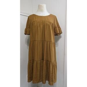 Wishlist Apparel‎ tiered babydoll dress sz M cottagecore boho chic fall flowy